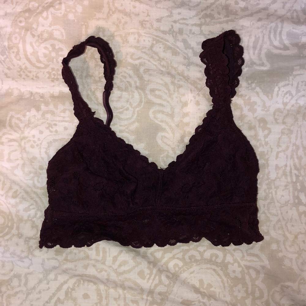 Maroon Aerie Lace Bralette
